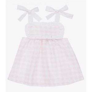 Babidu baby Girls Pink Gingham Dress Set 36m 3 Bloomers